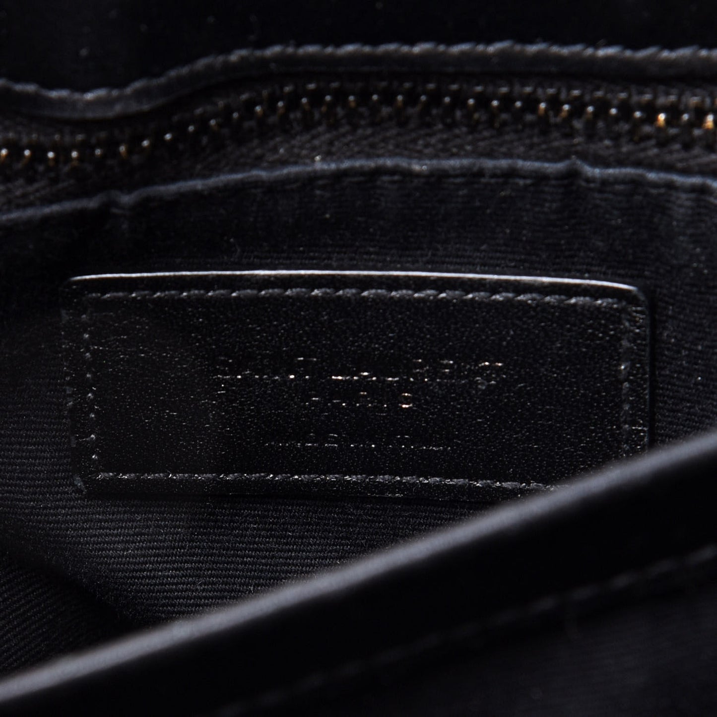 Calfskin Y Quilted Monogram Toy Loulou Crossbody Bag Black