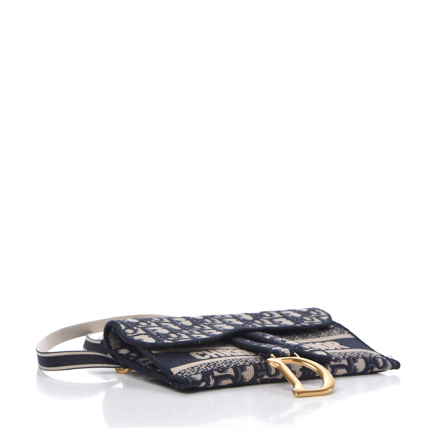 Oblique Slim Saddle Pouch Blue