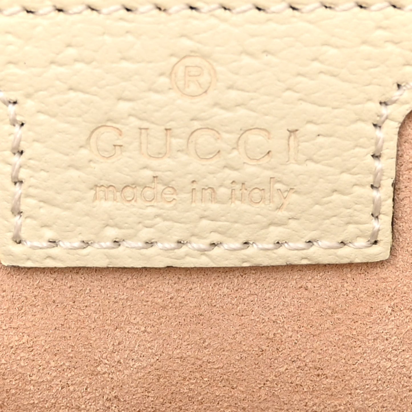 GG Supreme Monogram Textured Dollar Calfskin Web Medium Ophidia Shopping Tote Beige Ebony Mystic White