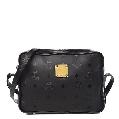 MCM Monogram Coated Canvas Camera Bag Crossbody Black 1 of 16