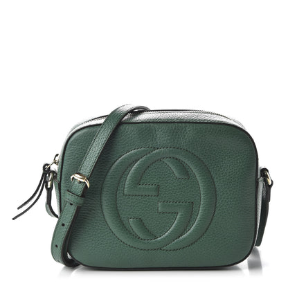 Gucci Pebbled Calfskin Small Soho Disco Bag Emerald Green 1 of 10
