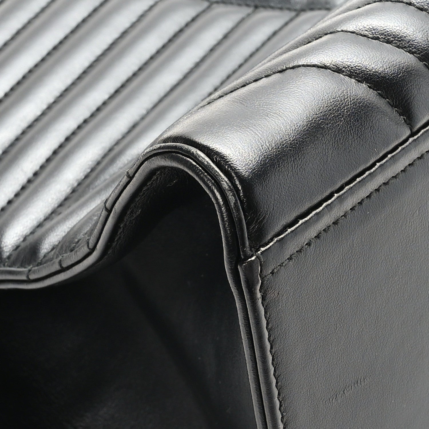 Prada Soft Calfskin Impunture Diagramme Tote Black 9 of 10