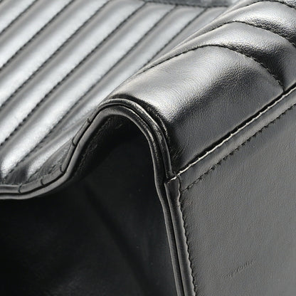 Prada Soft Calfskin Impunture Diagramme Tote Black 9 of 10