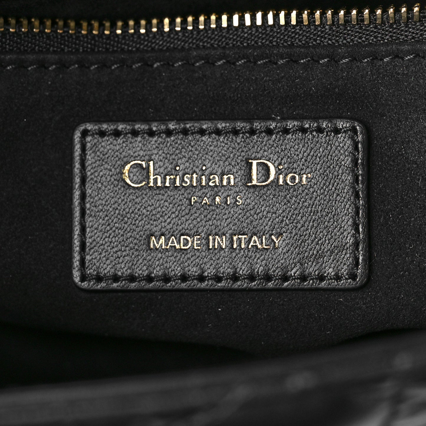 Lambskin Cannage Small My ABC Lady Dior Black