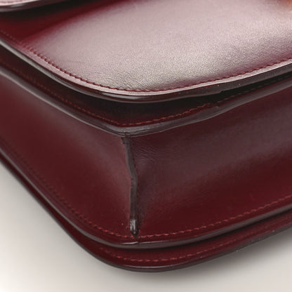 Celine Box Calfskin Medium Classic Box Flap Bag Burgundy 6 of 7