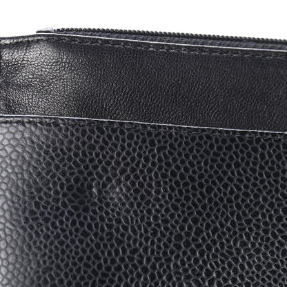 Chanel Caviar Timeless CC Wallet On Chain WOC Black 12 of 12