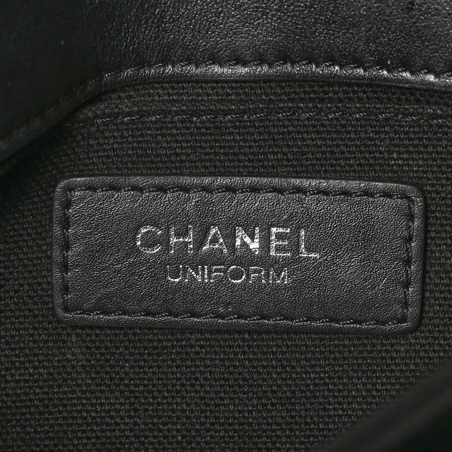 Chanel Calfskin Quilted CC Uniform Flap Belt Bag Black 6 of 10