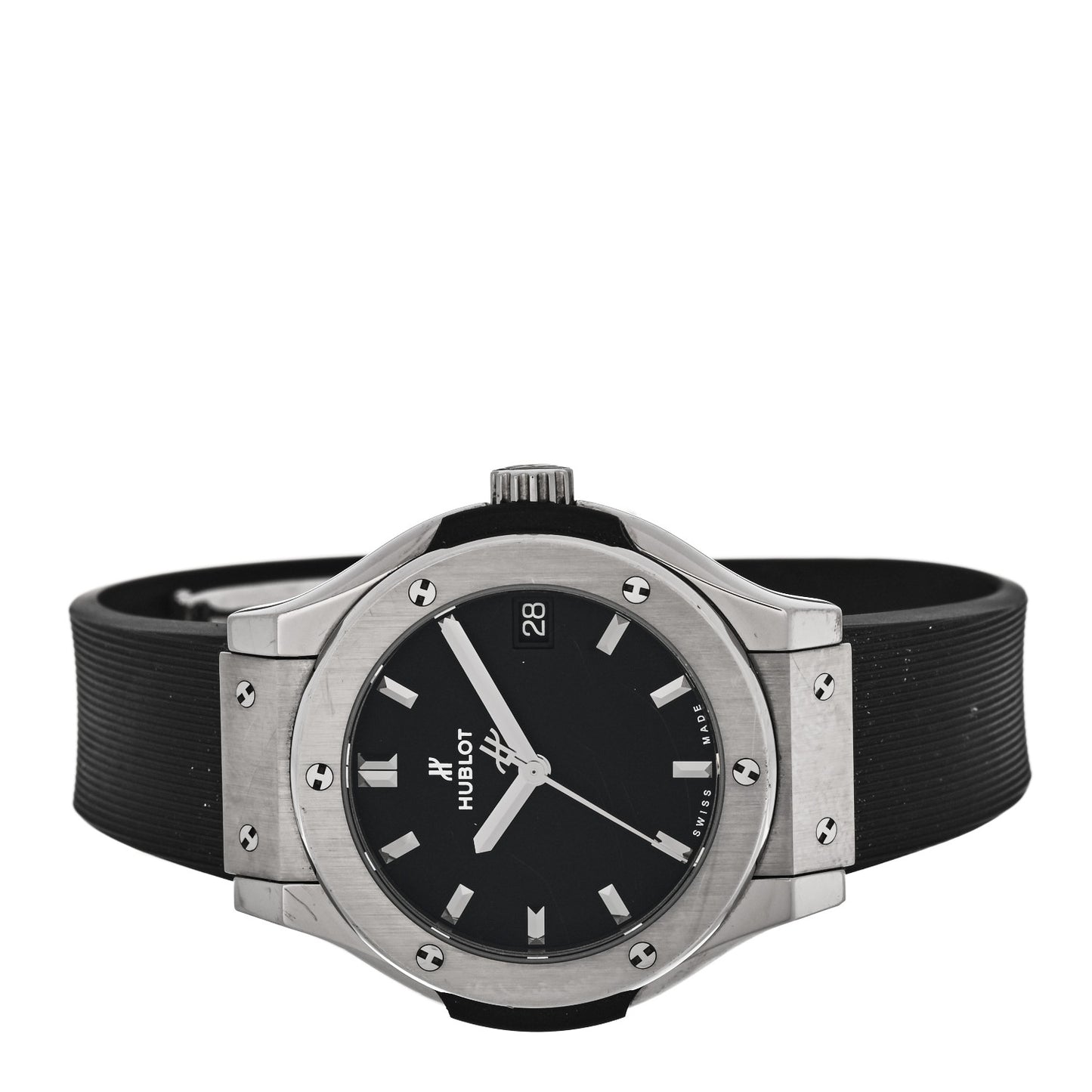Titanium Rubber 33mm Classic Fusion Quartz Watch Black 58.NX.1470.RX
