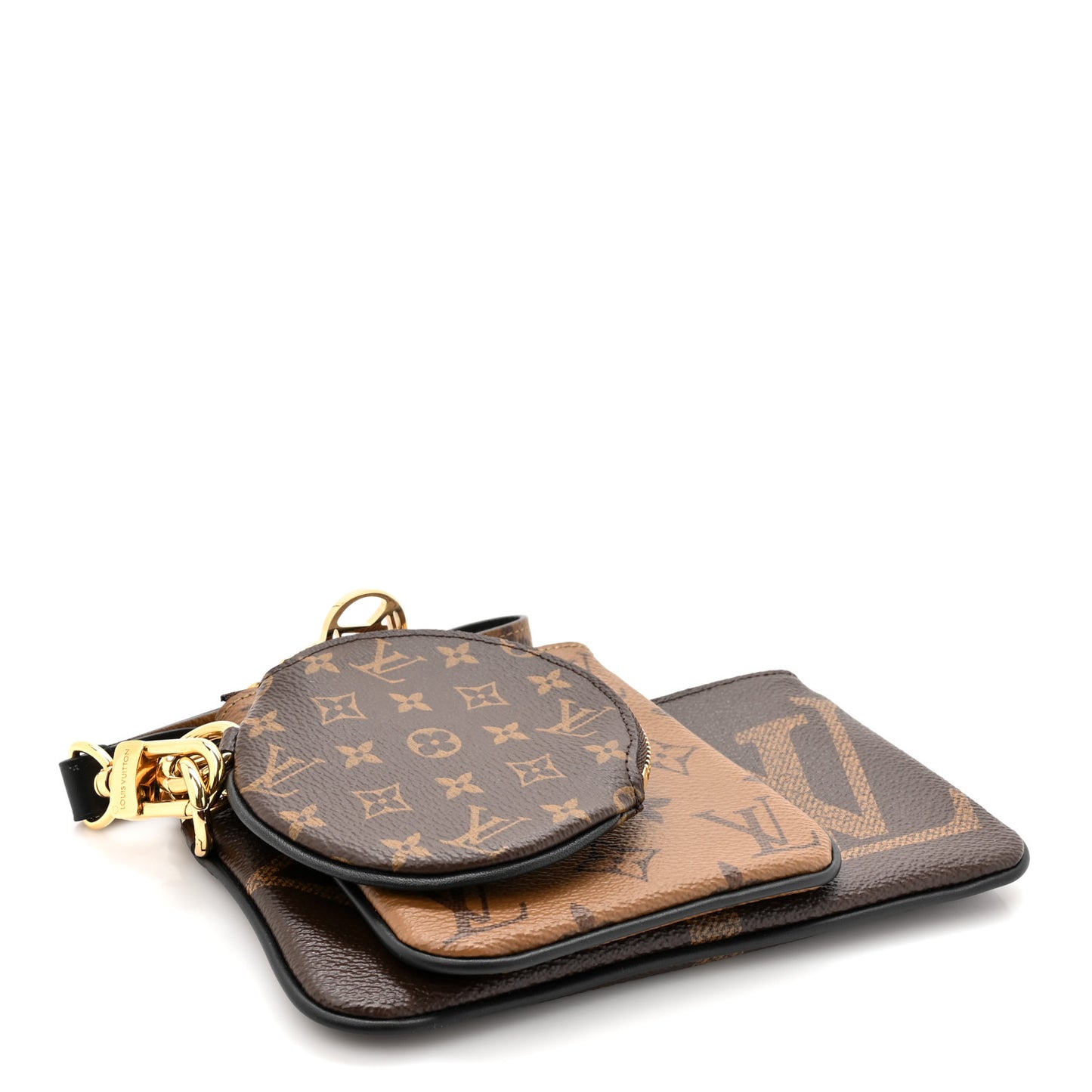 Reverse Monogram Giant Trio Pouch