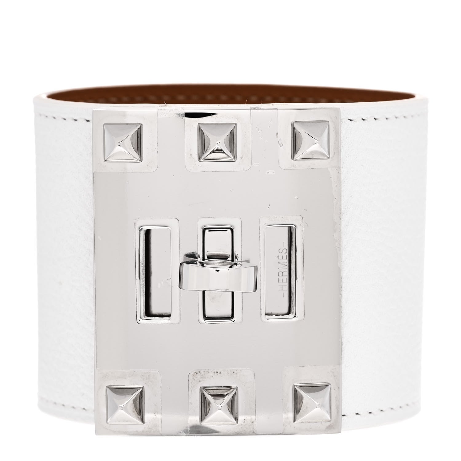Hermes Epsom Extreme Kelly Bracelet S White 1 of 5