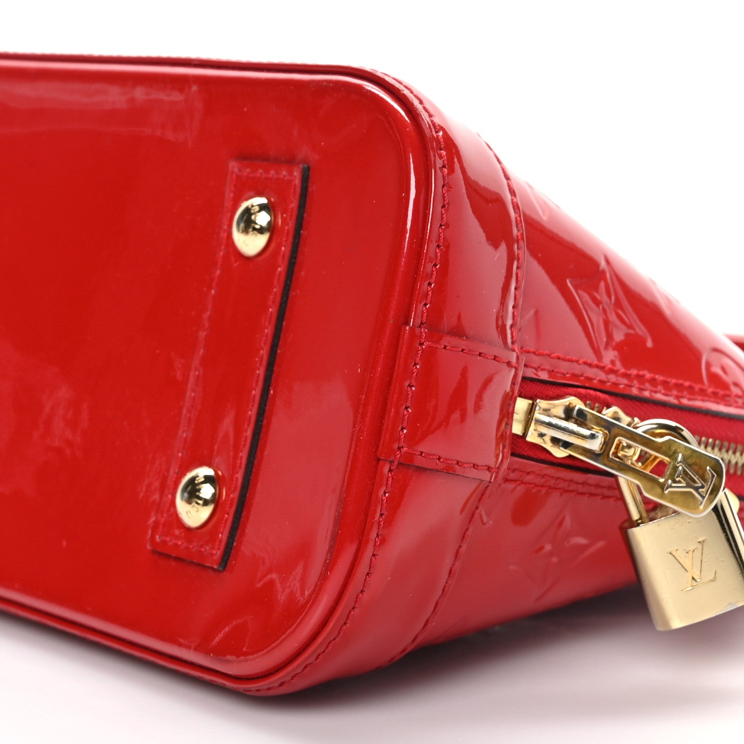 Louis Vuitton Vernis Alma BB Cherry 8 of 8