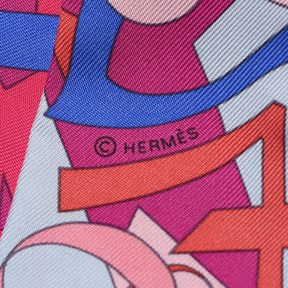 Hermes Silk Le Nombre D'Or Twilly 4 of 5