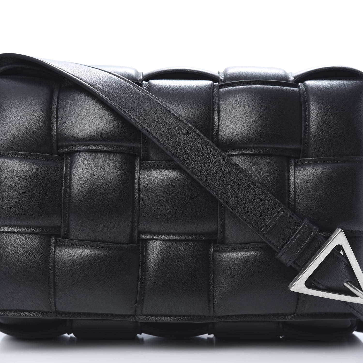 Bottega Veneta Nappa Maxi Intreccio Padded Cassette Crossbody Bag Black 7 of 9