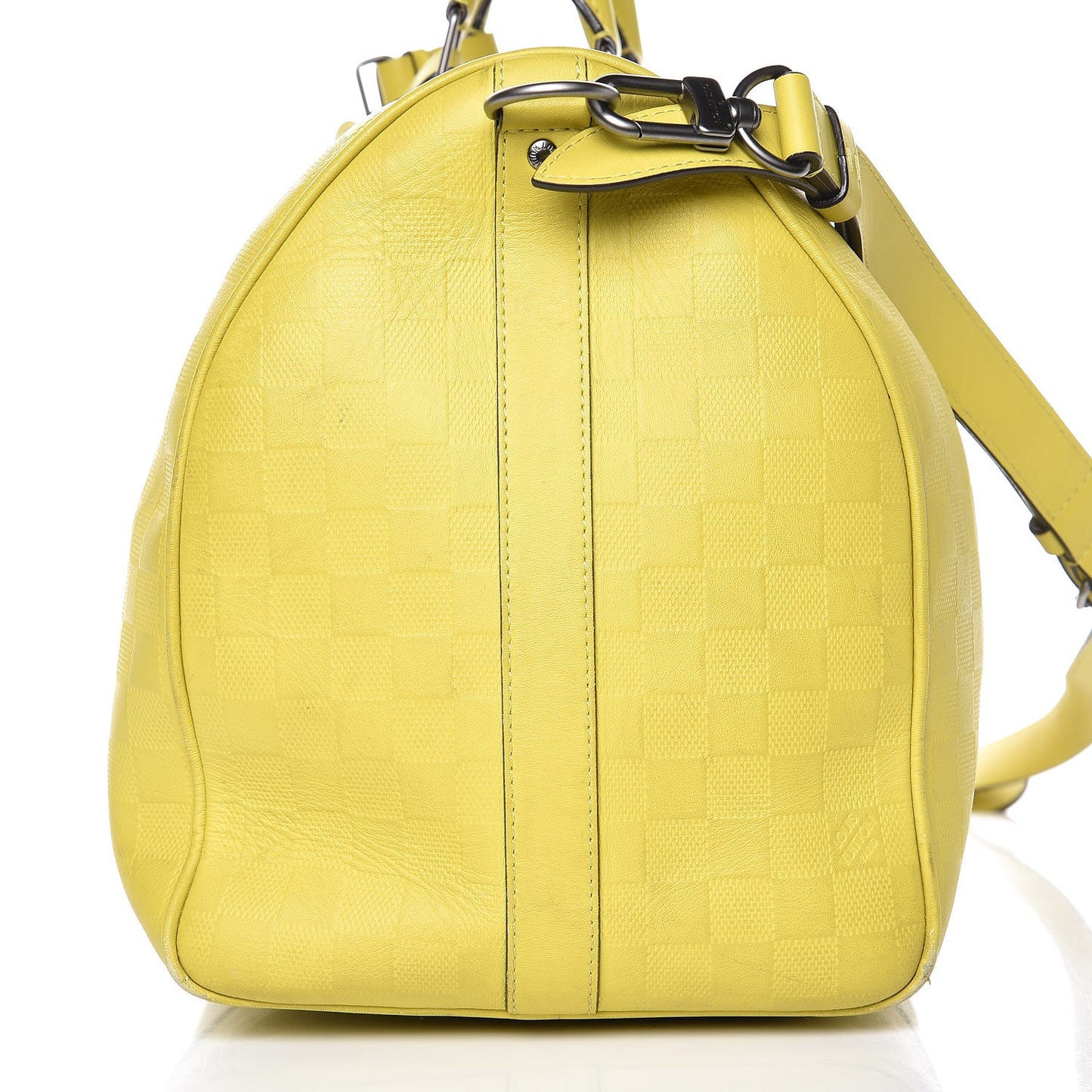 Damier Infini Keepall Bandouliere 45 Vert Acide