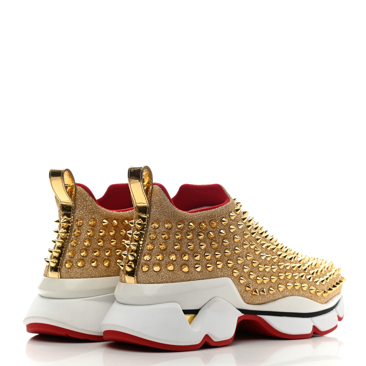 Neo Lame Spike Sock Donna Flat Sneakers 39.5 Gold