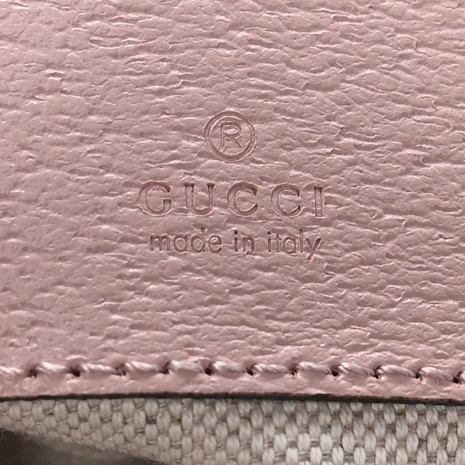 Gucci Monogram Jumbo GG Textured Dollar Calfskin Mini Ophidia Half Moon Hobo Beige Perfect Pink 5 of 9