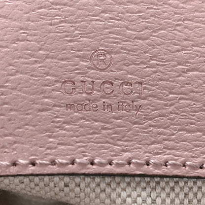 Gucci Monogram Jumbo GG Textured Dollar Calfskin Mini Ophidia Half Moon Hobo Beige Perfect Pink 5 of 9