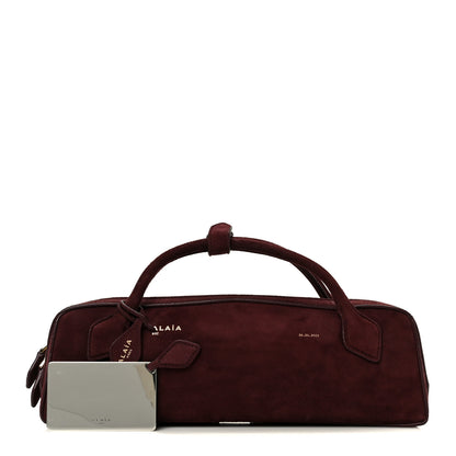 Alaia Suede Goatskin Le Teckel Clutch Rouge Grenat 3 of 11
