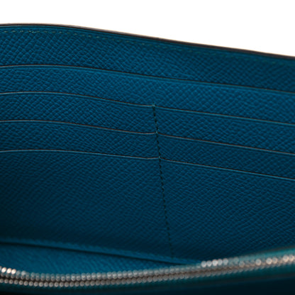 Hermes Epsom Kelly Longue Wallet Bleu Izmir 5 of 13