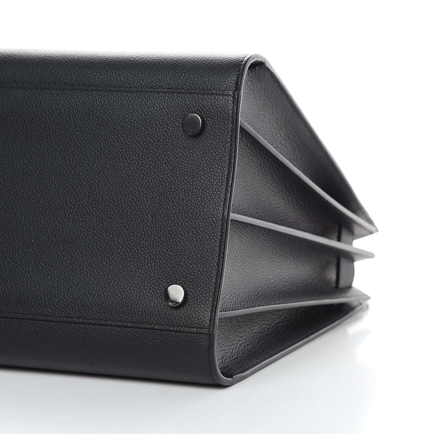 Grained Calfskin Large Sac De Jour Carryall Black