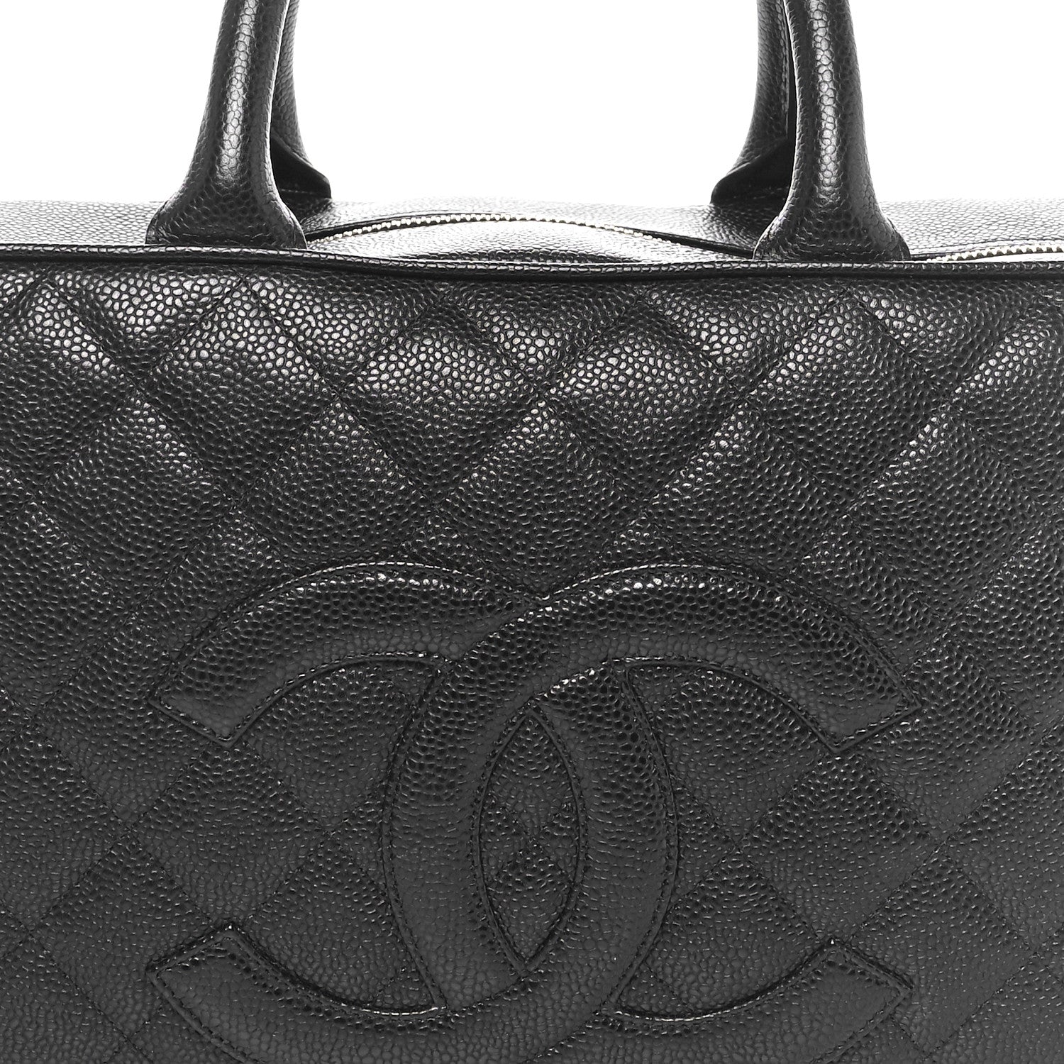 Chanel Caviar Quilted Large Bowler Black 5 of 10