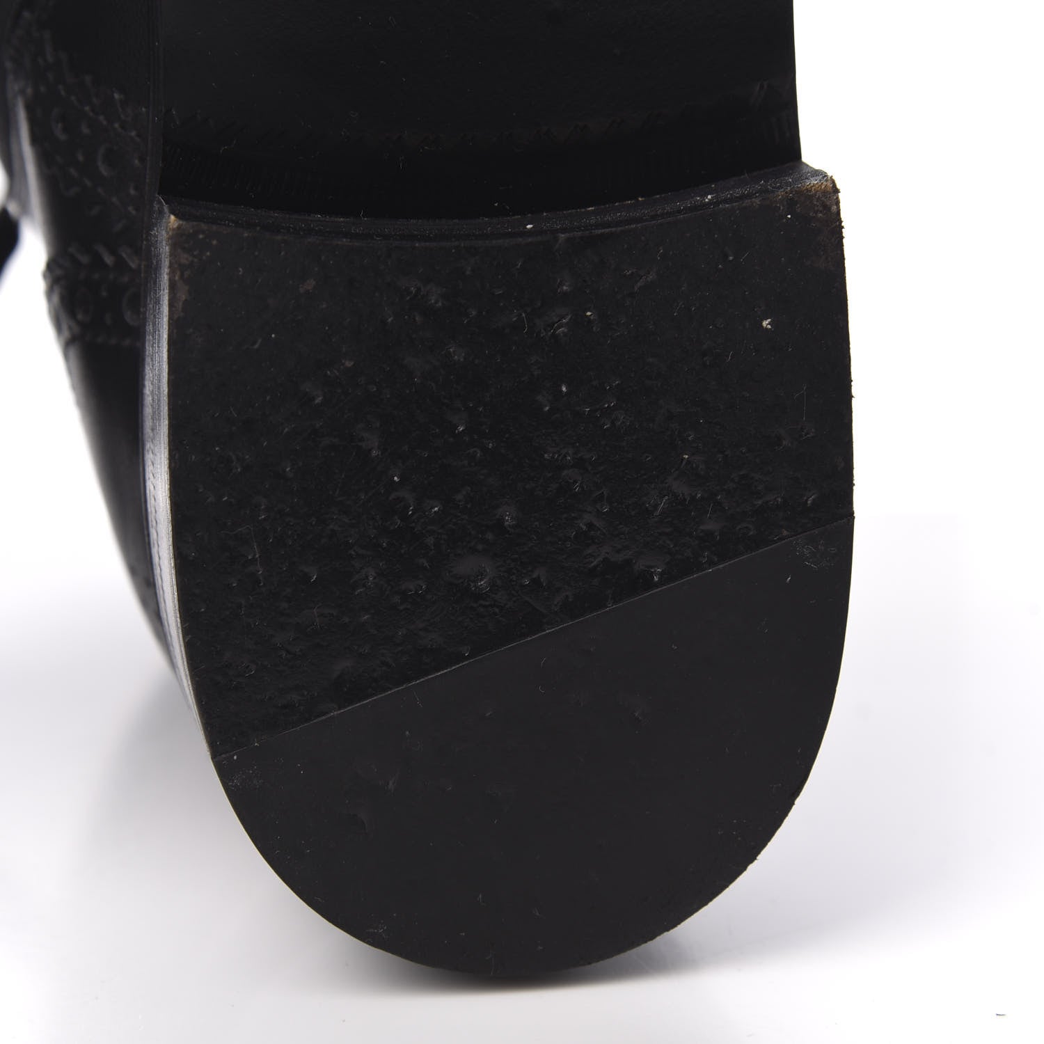 Gucci Calfskin Womens Queercore Brogue Wingtip Boots 38.5 Black 10 of 10