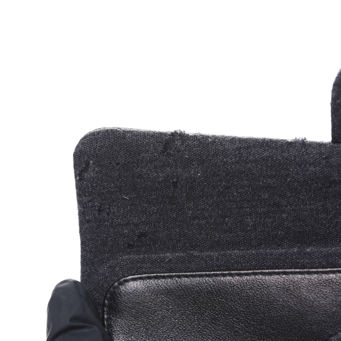 Jersey Quilted Small Double Flap Black