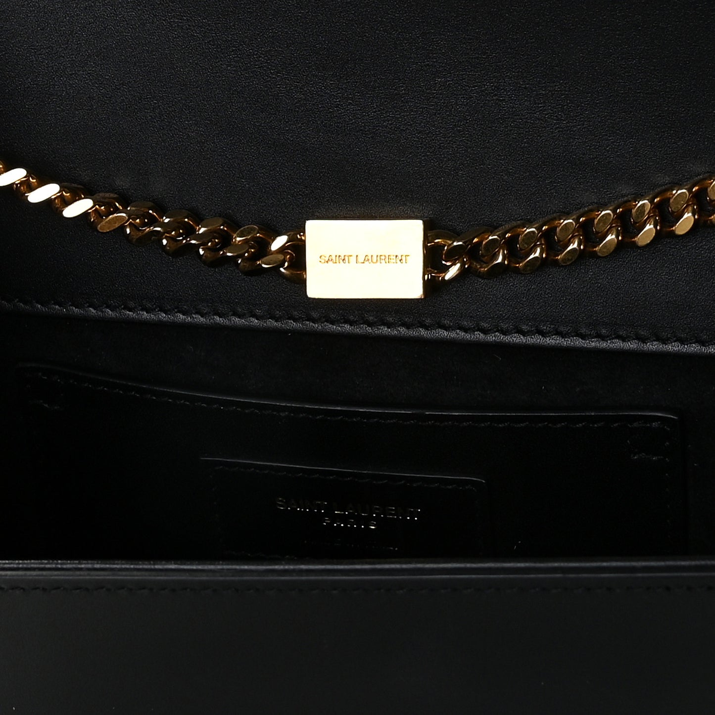 Smooth Calfskin Medium Classic Monogram Kate Tassel Satchel Black