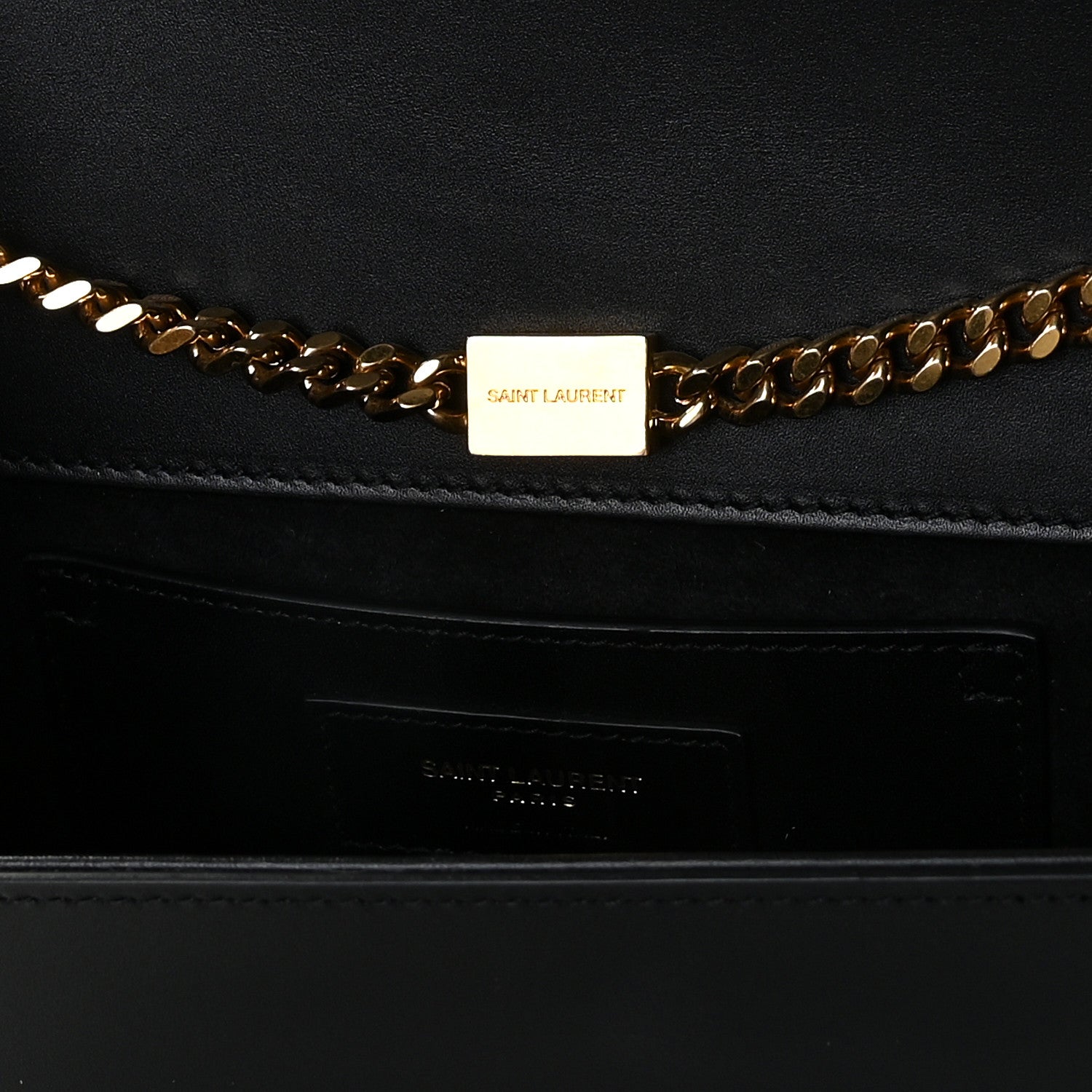 Saint Laurent Smooth Calfskin Medium Classic Monogram Kate Tassel Satchel Black 8 of 12