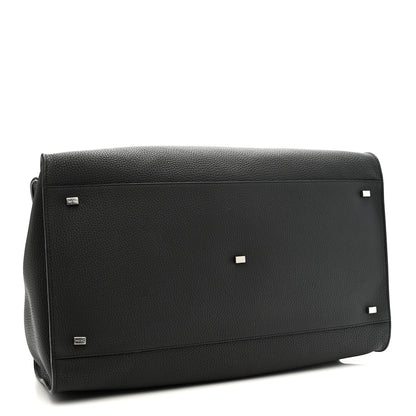The Row Grained Calfskin Soft Margaux 17 Black 6 of 19