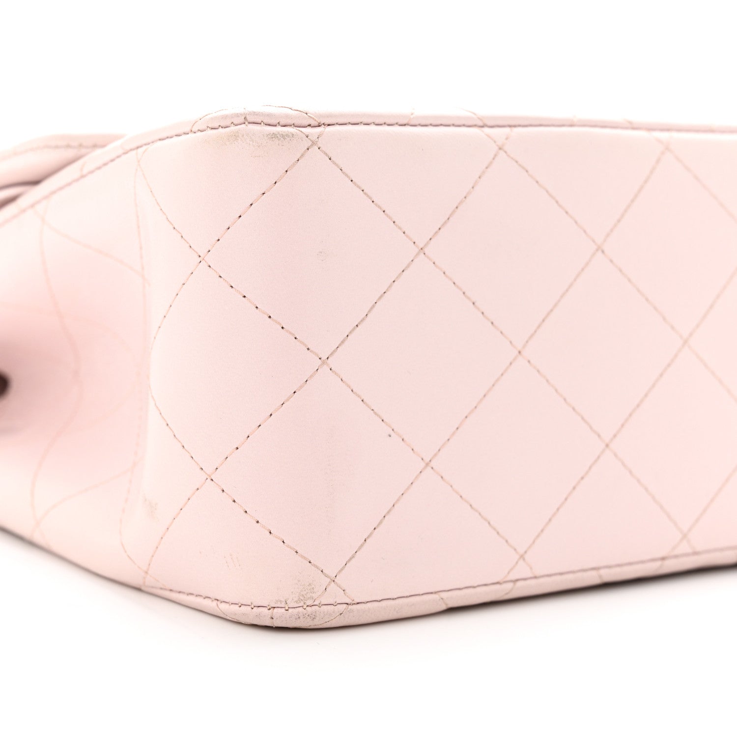 Chanel Lambskin Quilted Jumbo Double Flap Light Pink 9 of 18