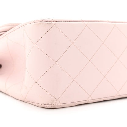 Chanel Lambskin Quilted Jumbo Double Flap Light Pink 9 of 18