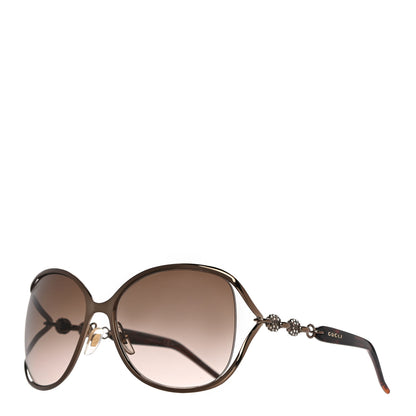 Gucci Crystal Marina Chain Sunglasses GG4250/N/S Tortoise 1 of 8