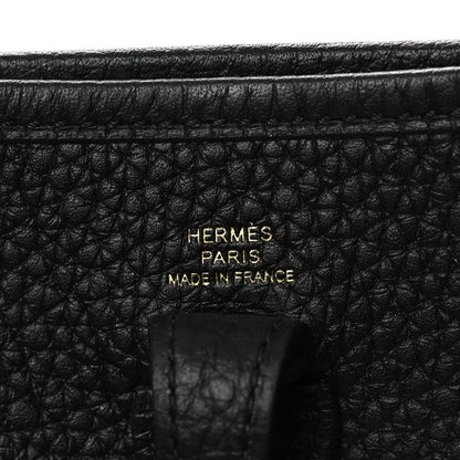 Hermes Taurillon Clemence Evelyne TPM Black 6 of 11