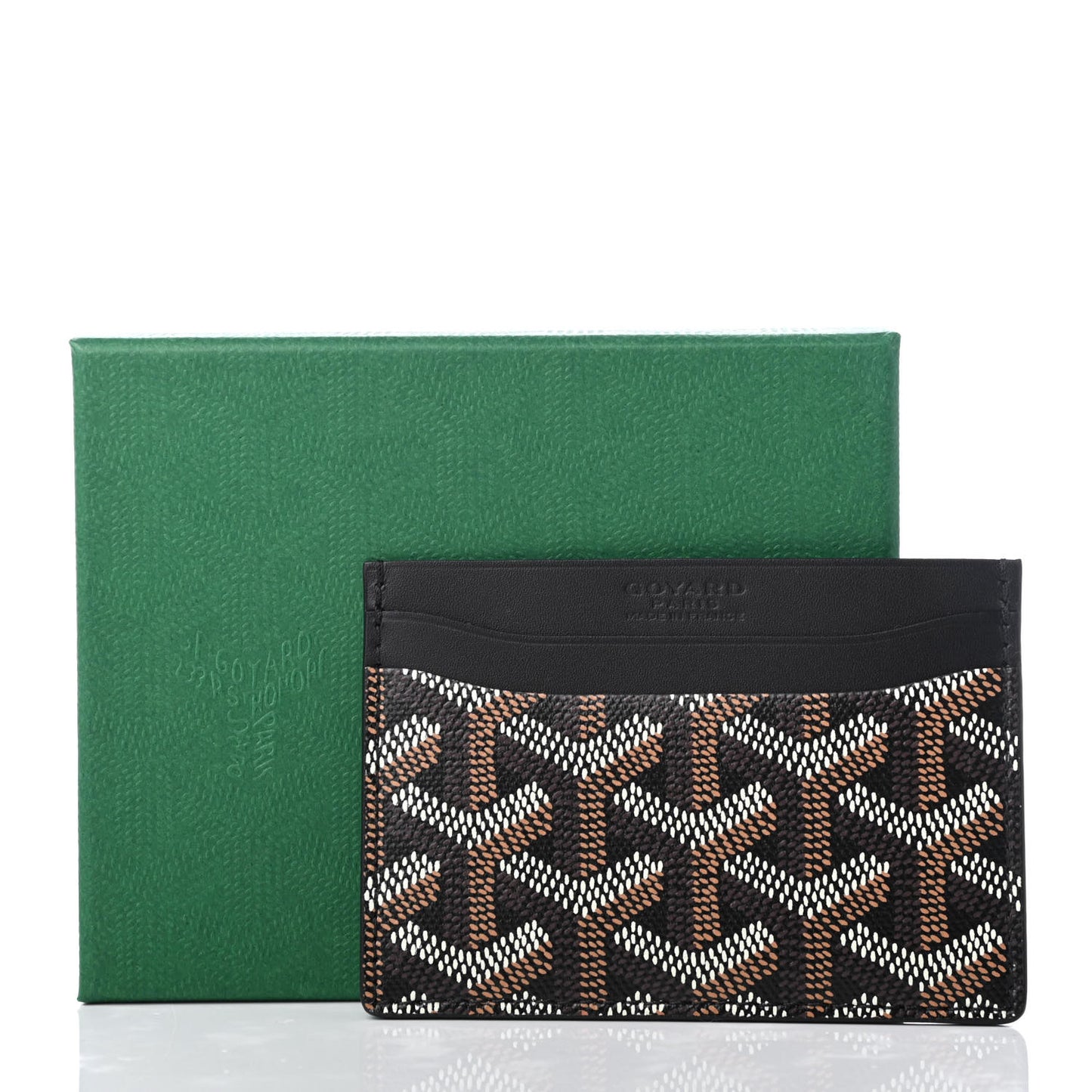 Goyardine Saint Sulpice Card Holder Black