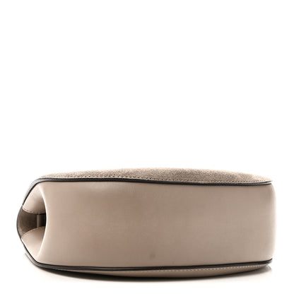 Chloe Suede Smooth Calfskin Drew Shoulder Bag Motty Grey 4 of 9