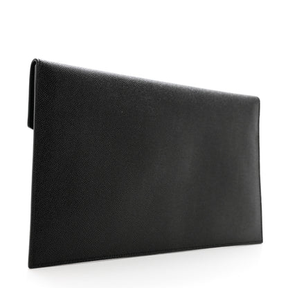Saint Laurent Grain De Poudre Uptown Pouch Black 3 of 13