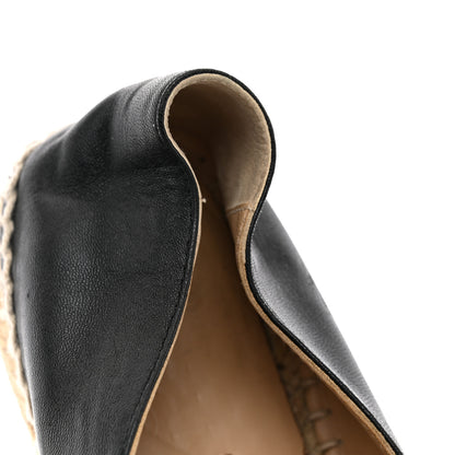 Chanel Lambskin CC Espadrilles 37 Black 10 of 11
