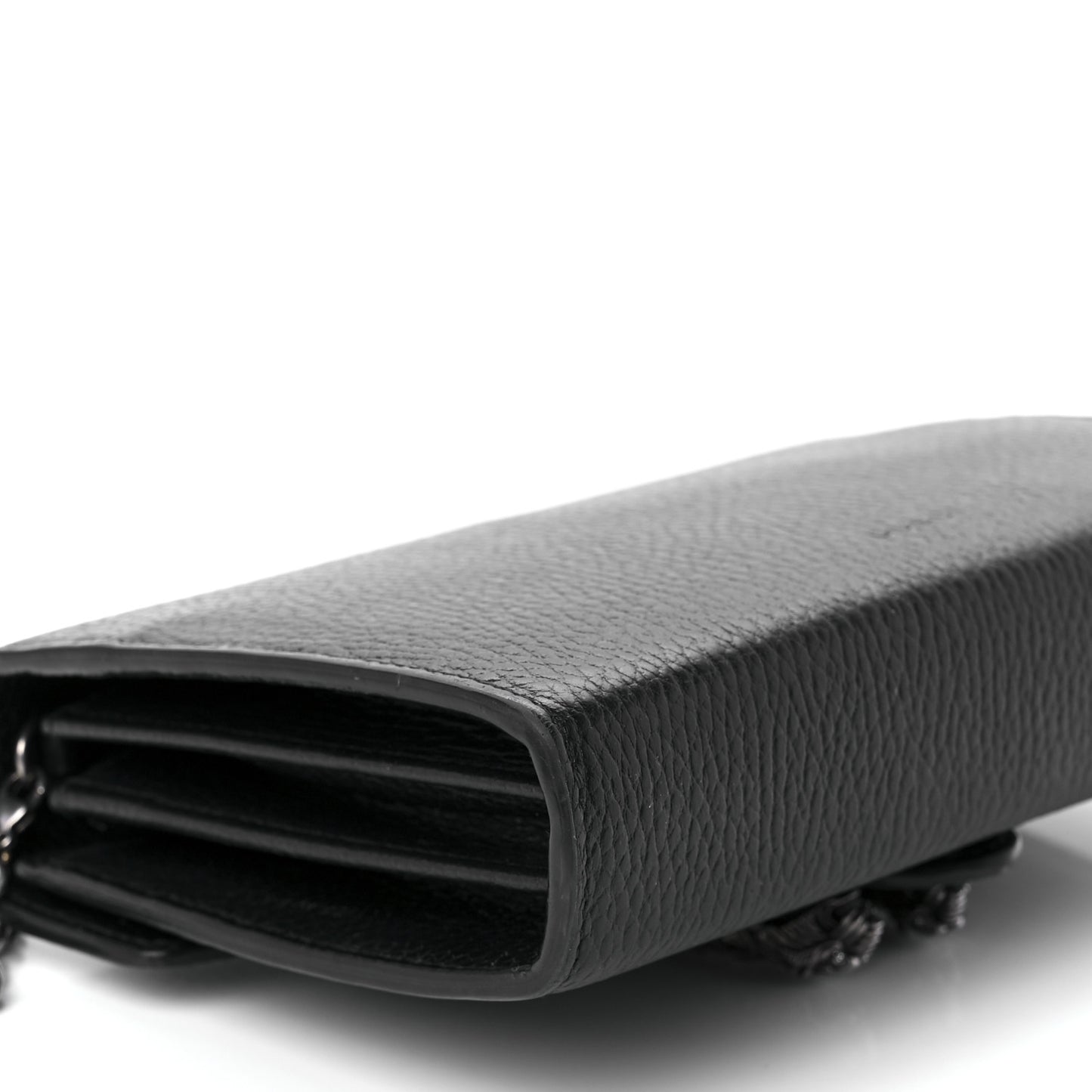 Calfskin Mini Dionysus Chain Wallet Black