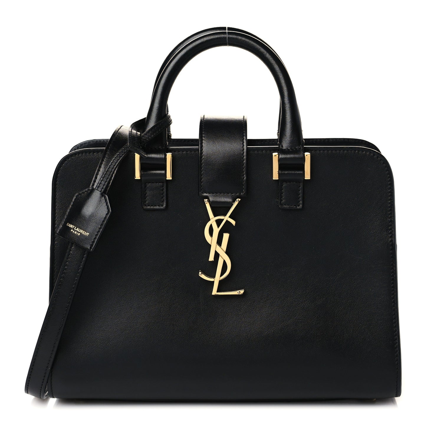 Calfskin Monogram Baby Cabas Black