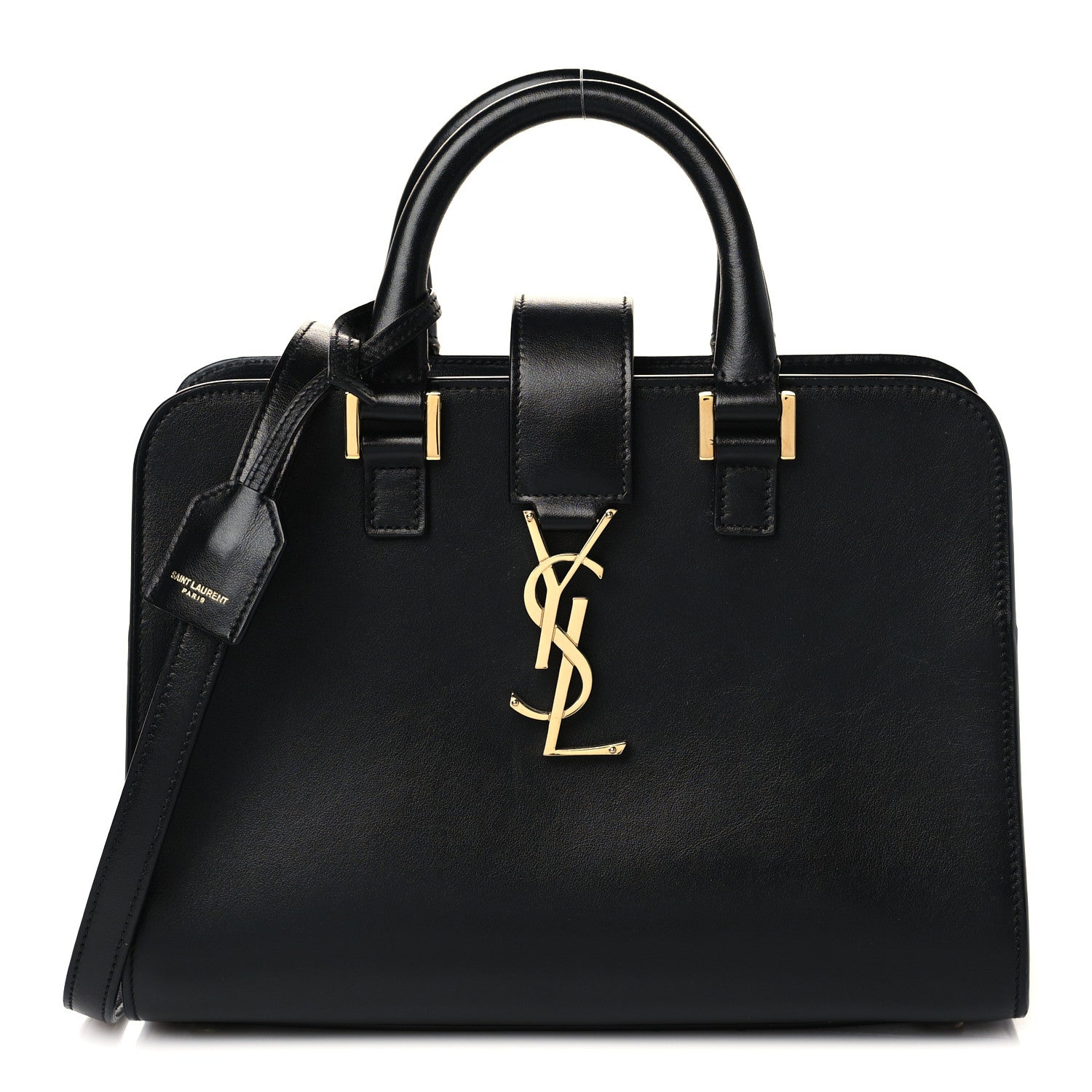 Saint Laurent Calfskin Monogram Baby Cabas Black 1 of 7