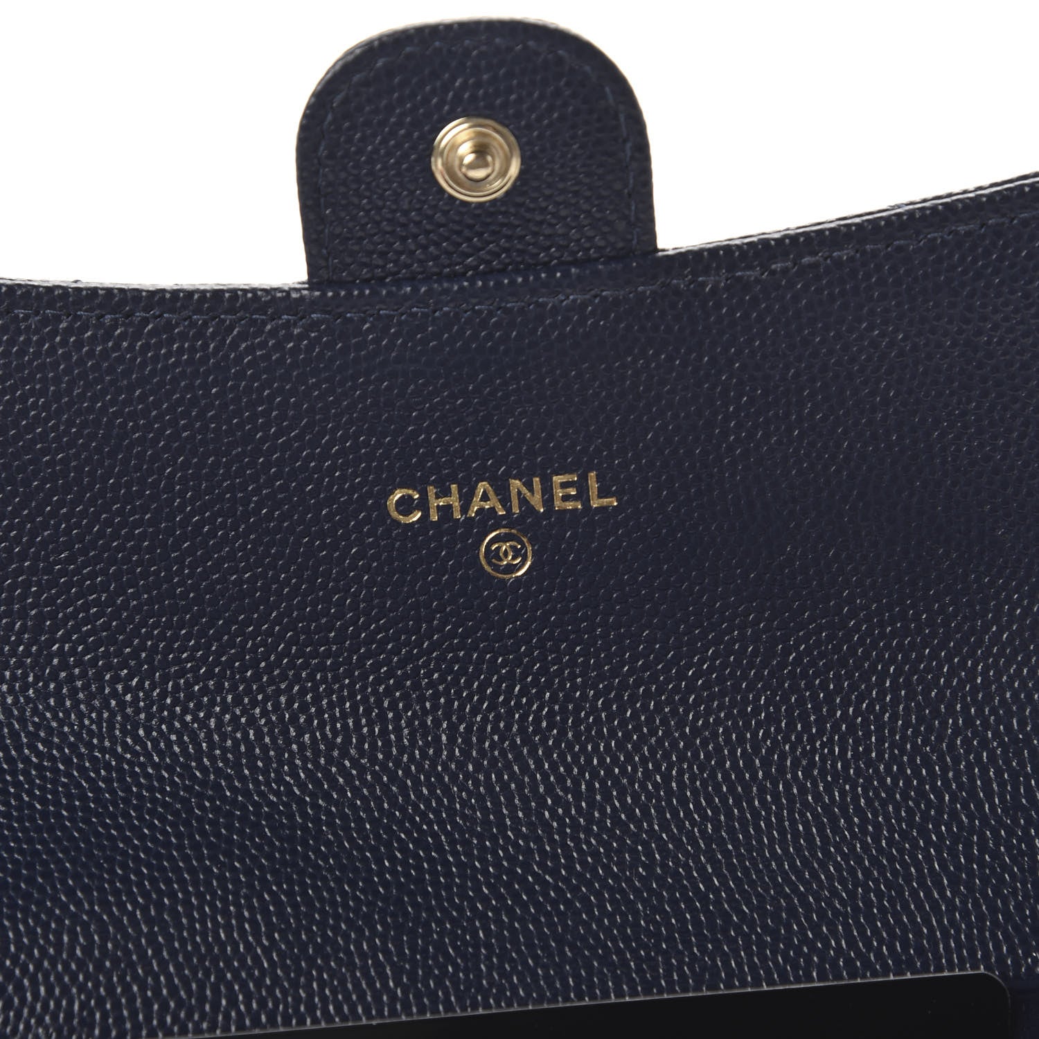 Chanel Caviar Quilted Medium Flap Wallet Blue 8 of 11