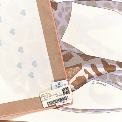 Hermes Silk Hermes Story Scarf 90 White Beige Multicolor 3 of 4