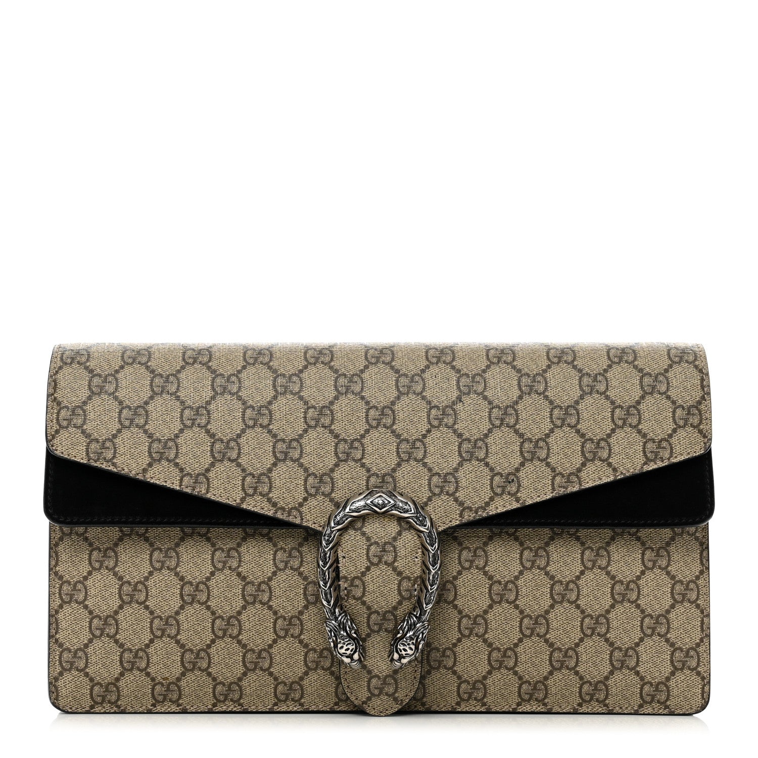 Gucci GG Supreme Monogram Dionysus Clutch Black 1 of 6