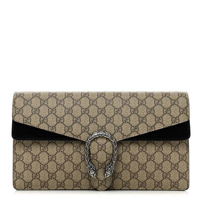 Gucci GG Supreme Monogram Dionysus Clutch Black 1 of 6