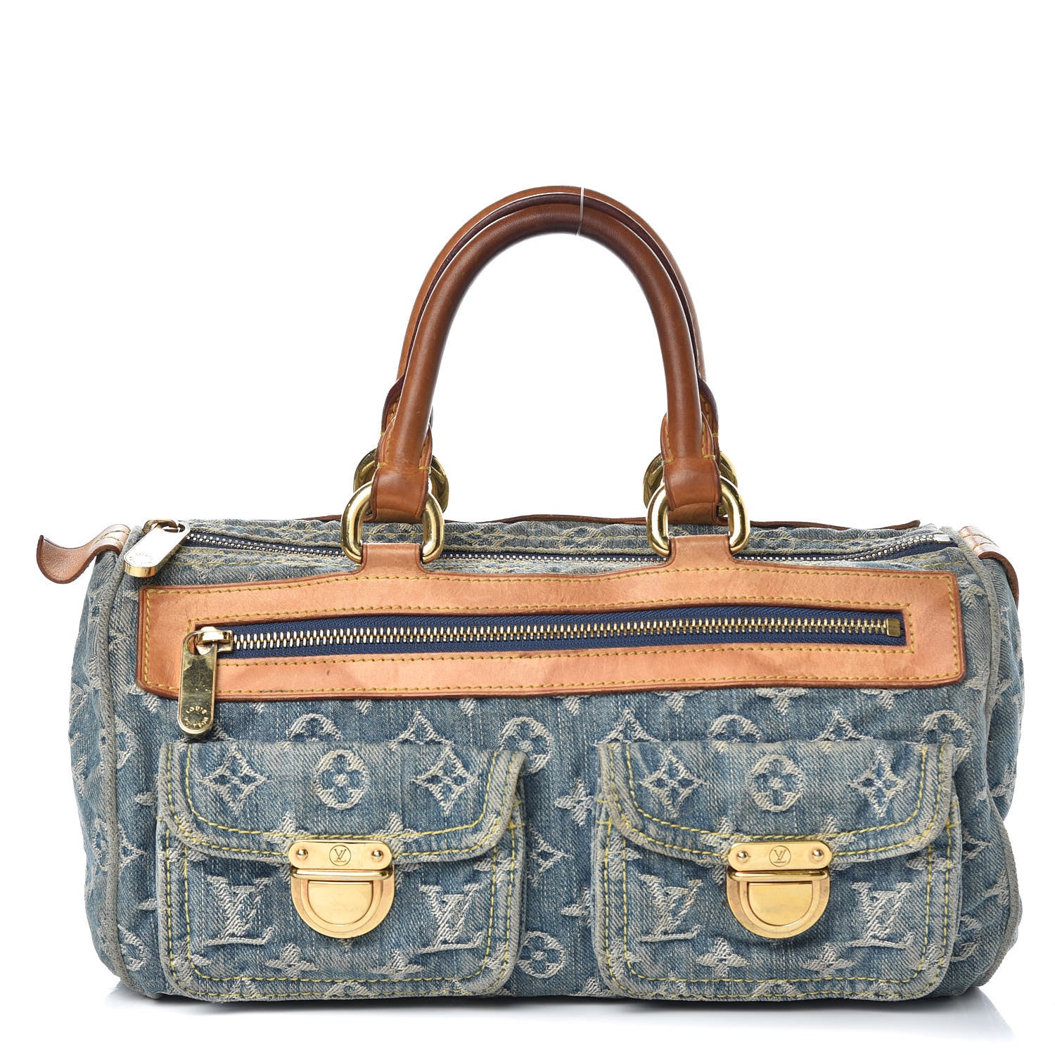 Louis Vuitton Monogram Denim Neo Speedy Blue 1 of 18