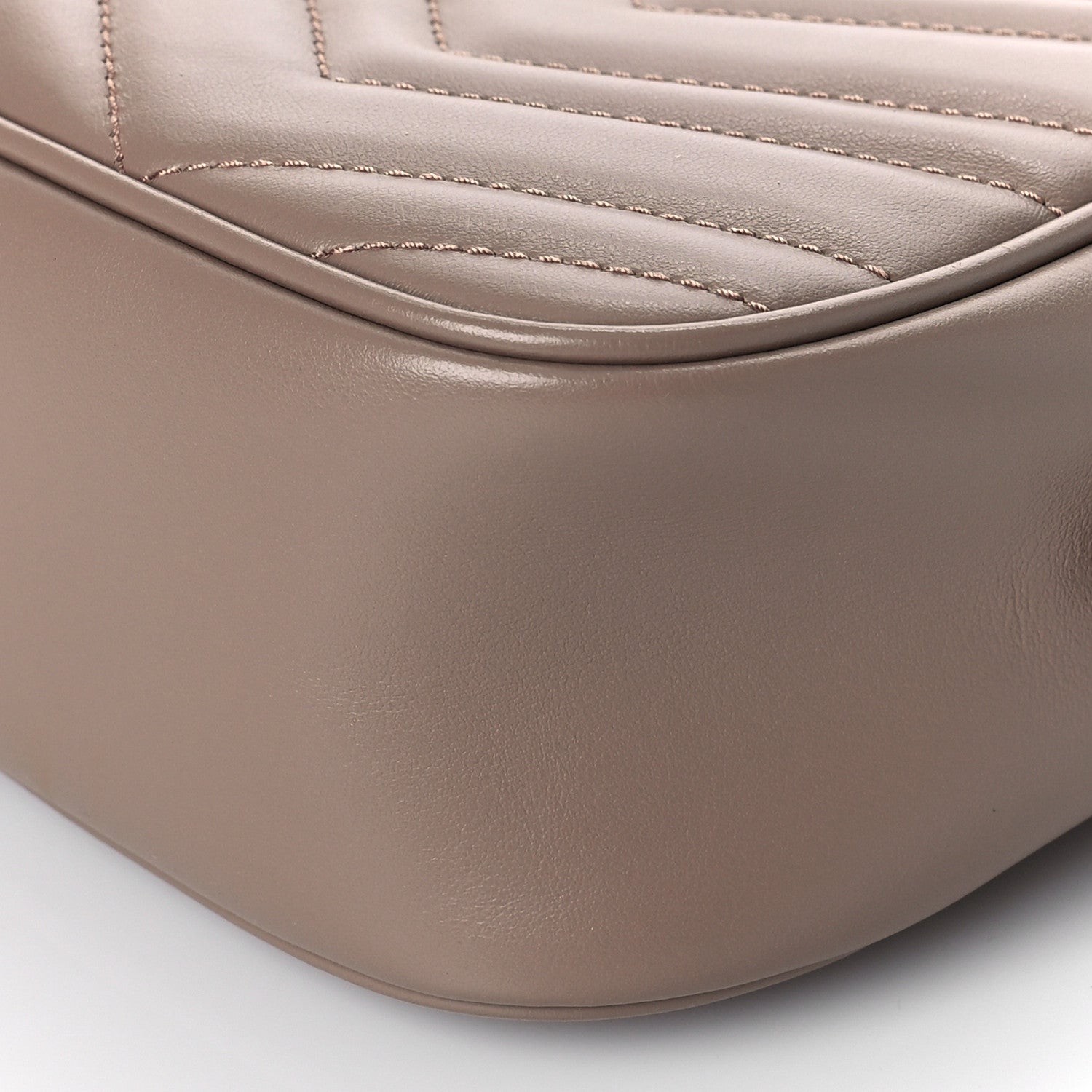 Gucci Calfskin Matelasse Small GG Marmont Chain Shoulder Bag Porcelain Rose 9 of 9