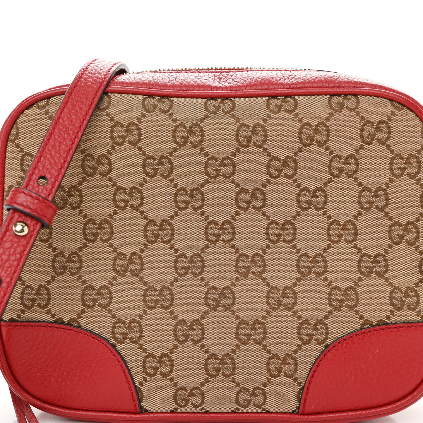 Monogram Mini Bree Messenger Bag Red