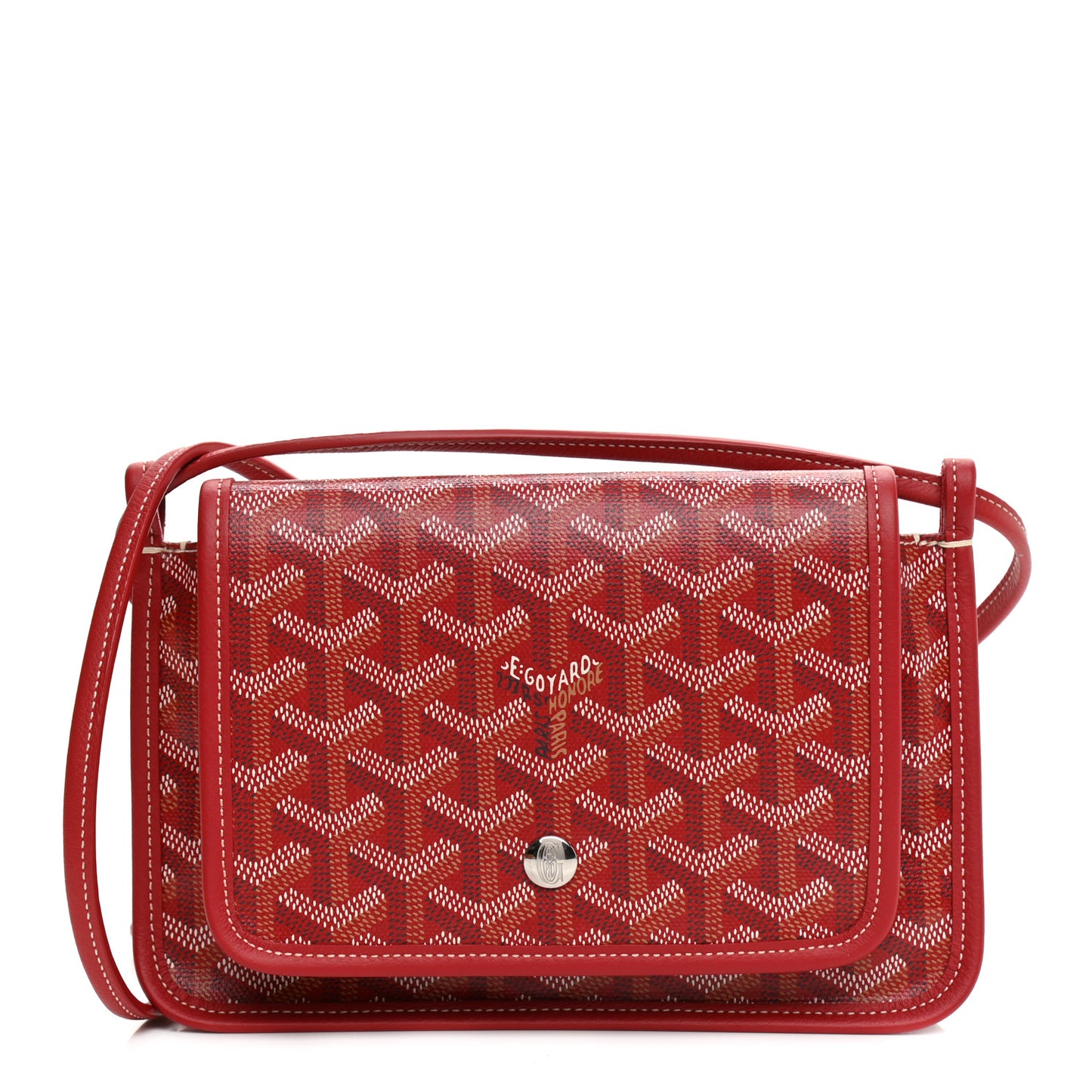 Goyardine Plumet Wallet Clutch Red