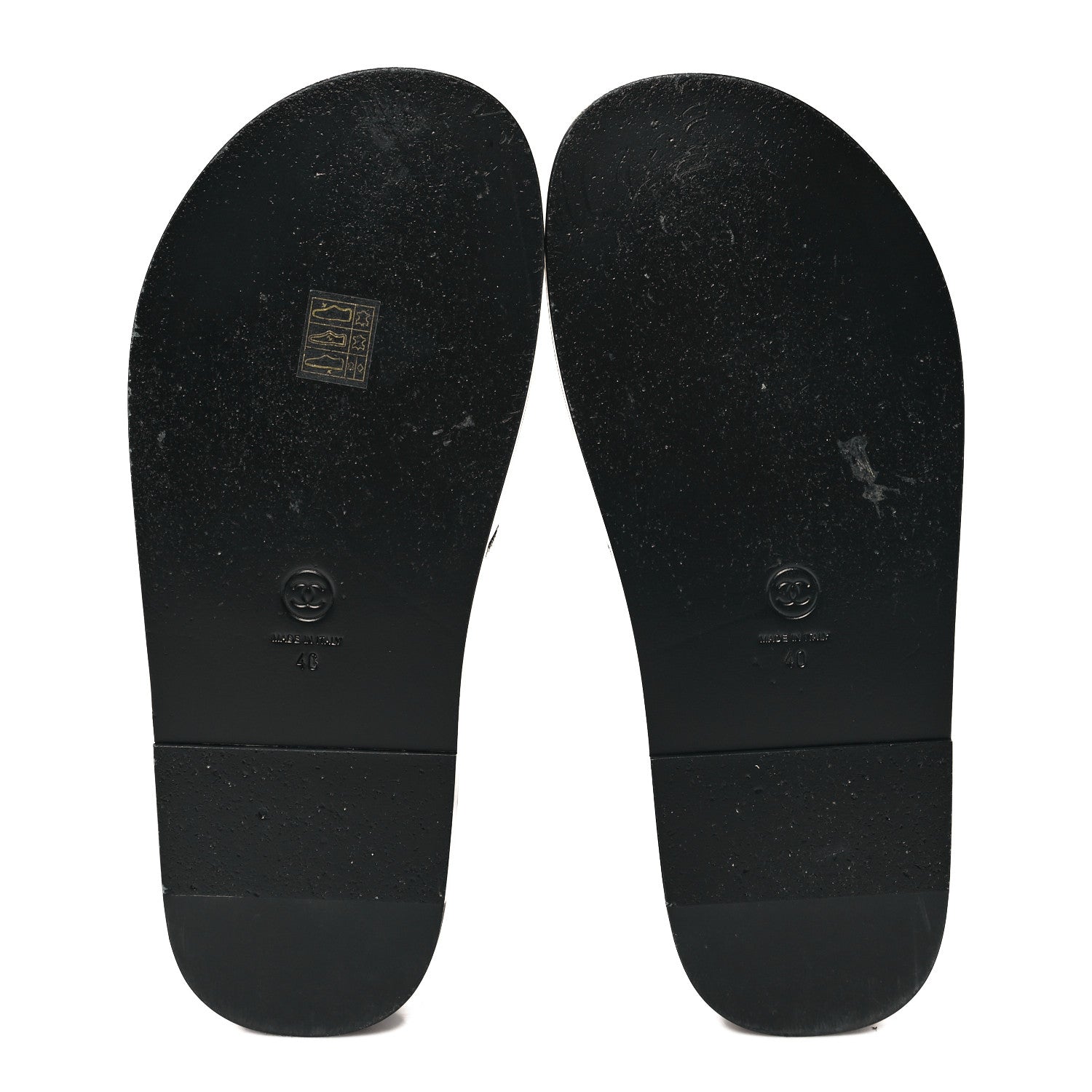 Chanel Lambskin Cha-Nel Mule Sandals 40 Black Multicolor 5 of 10